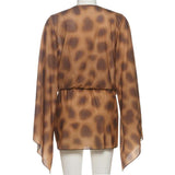 Animal Print  Dress with Deep Neckline image 4