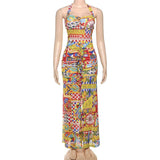 Abstract Print Maxi Dress image 2