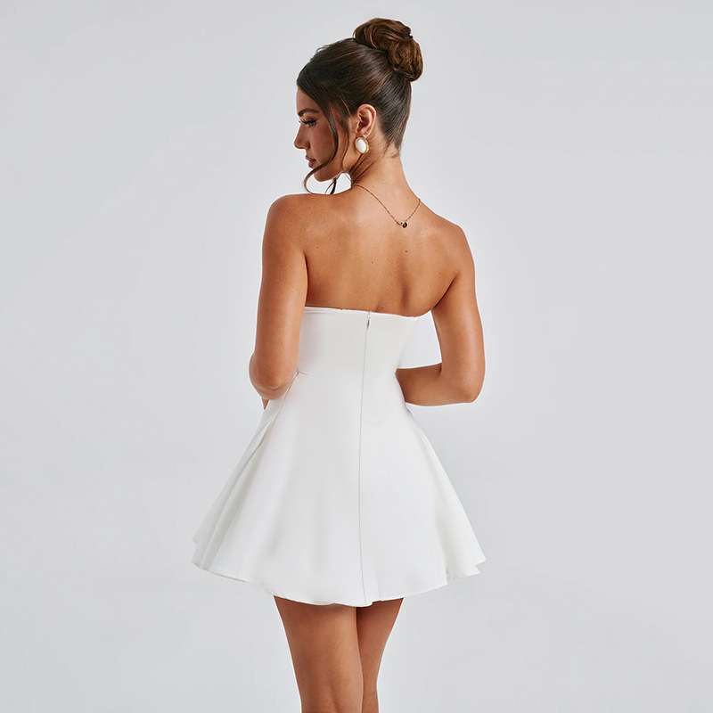Strapless Bow Embellished Dress image 2