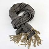 Super Soft Luxurious Classic Cashmere Feel Winter Scarf - Free Size, Brown image