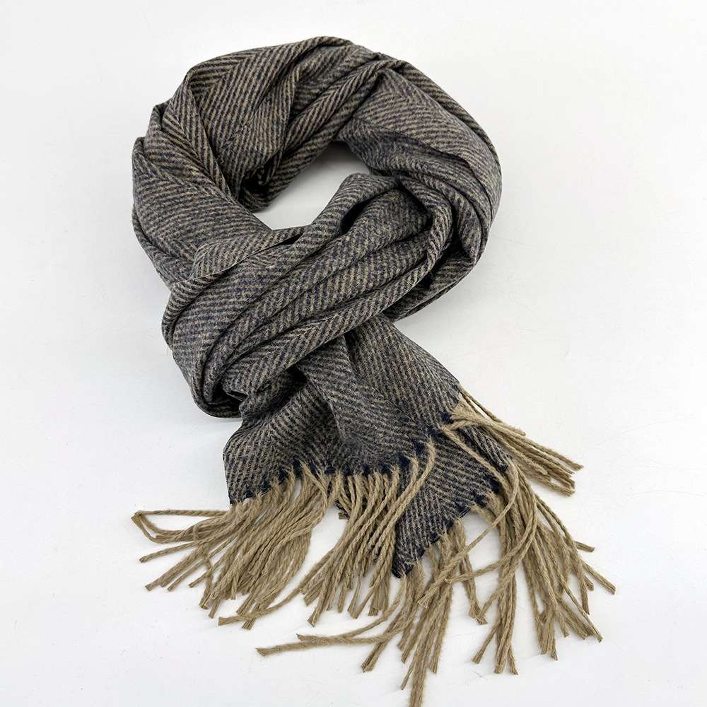 Super Soft Luxurious Classic Cashmere Feel Winter Scarf - Free Size, Brown image