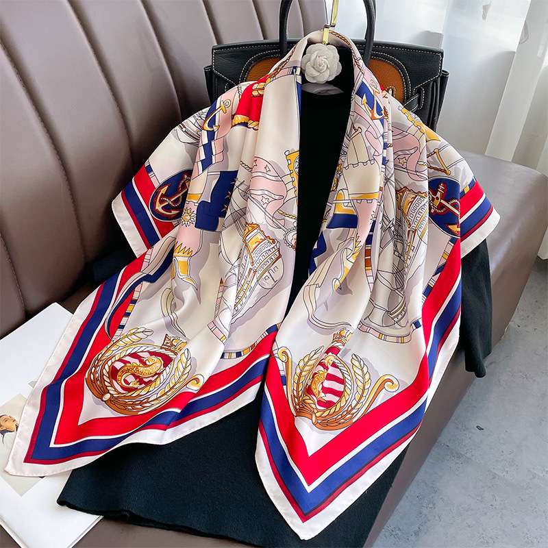 Luxury Printed Sunscreen Scarf image 8