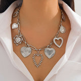 Heart Charm Statement Necklace image 5