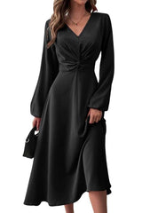 Solid Sheath Midi Dress image 0