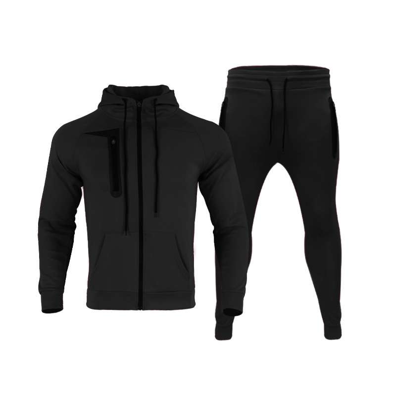 Mens Sports Set Gym Wear - M, Black image