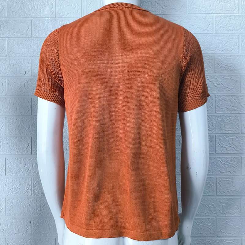 Short-Sleeve Zip Polo Shirt image 7