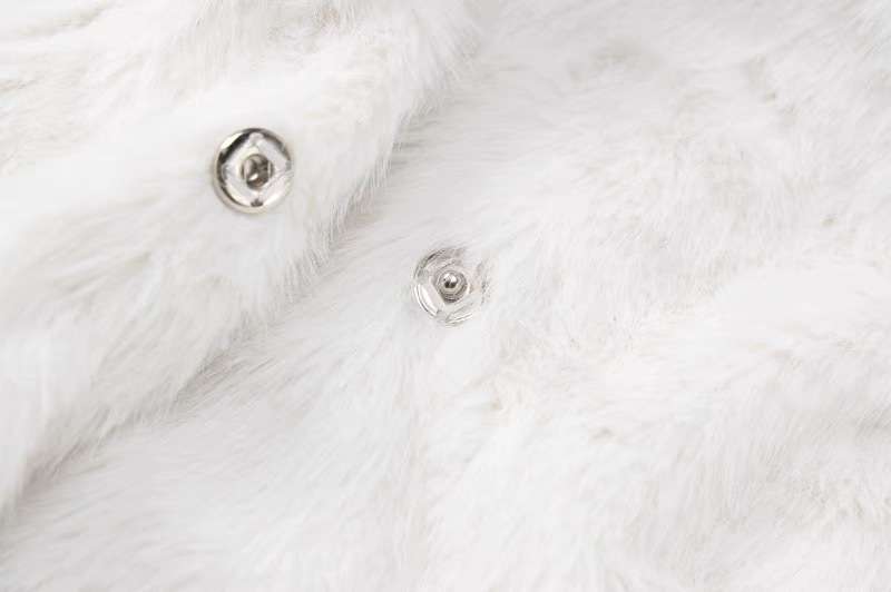 Fluffy Faux Fur Women Thick Overcoat image 7