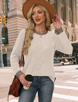 Cozy Ribbed Knit Top image 1