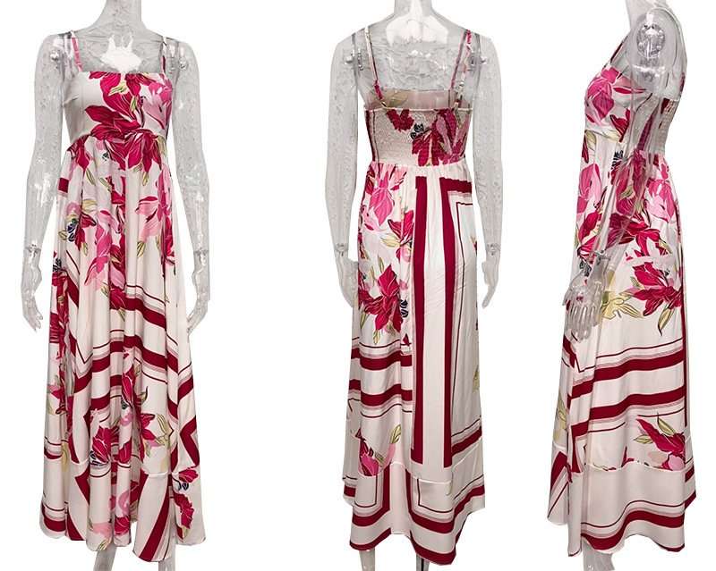 Floral Print Sleeveless Maxi Dress image 5