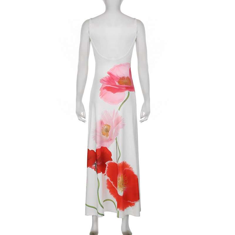 Floral Print Spaghetti Strap Maxi Dress image 5