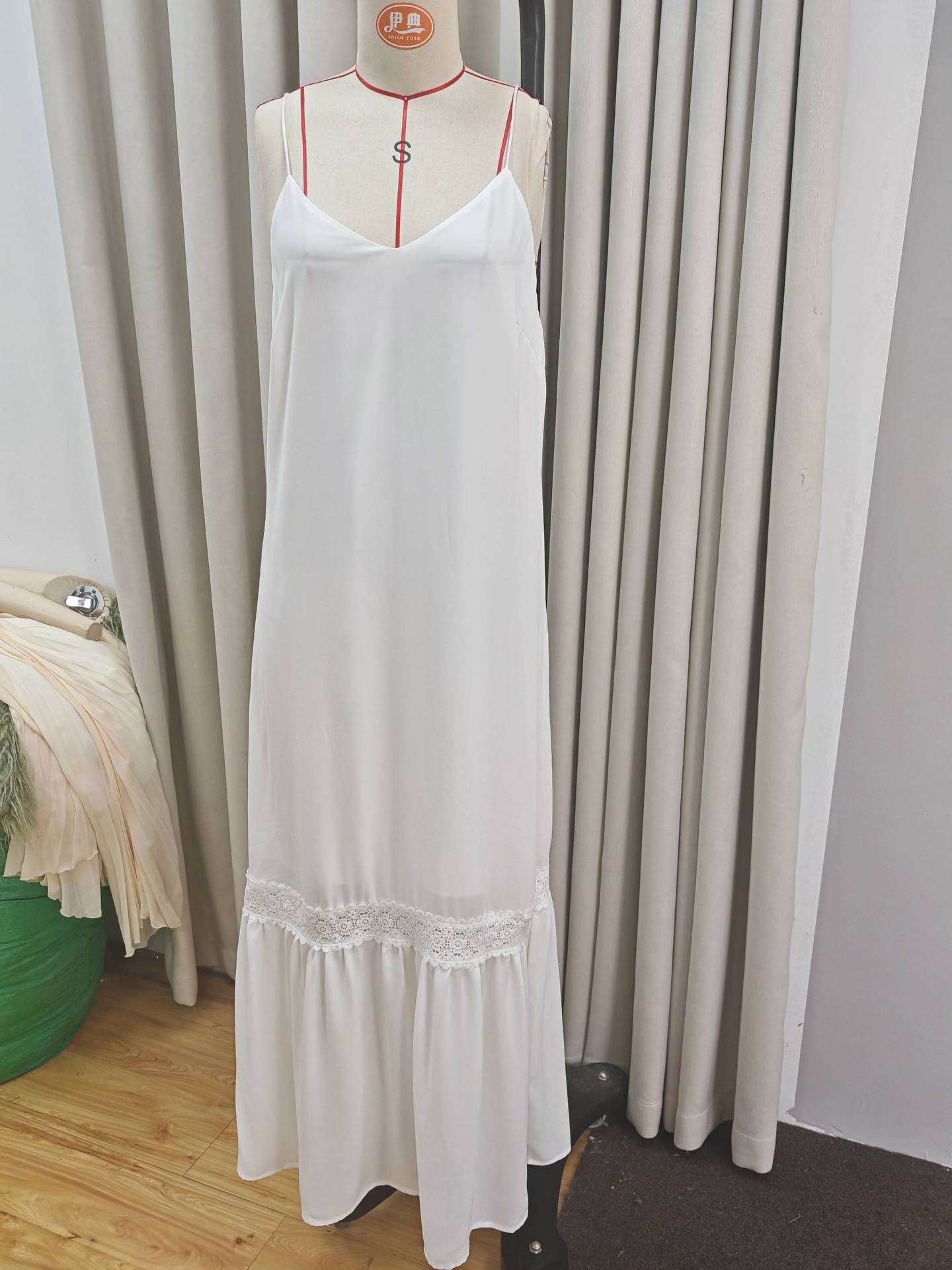 Boho Chic White Maxi Dress image 3