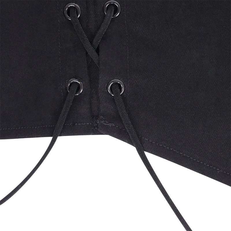 Black Strapless Corset Top image 4