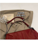 Flap Shoulder Bag with Chain Strap image 4