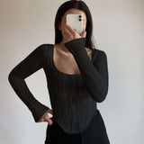 Solid Scoop Neck Vintage Top image 2