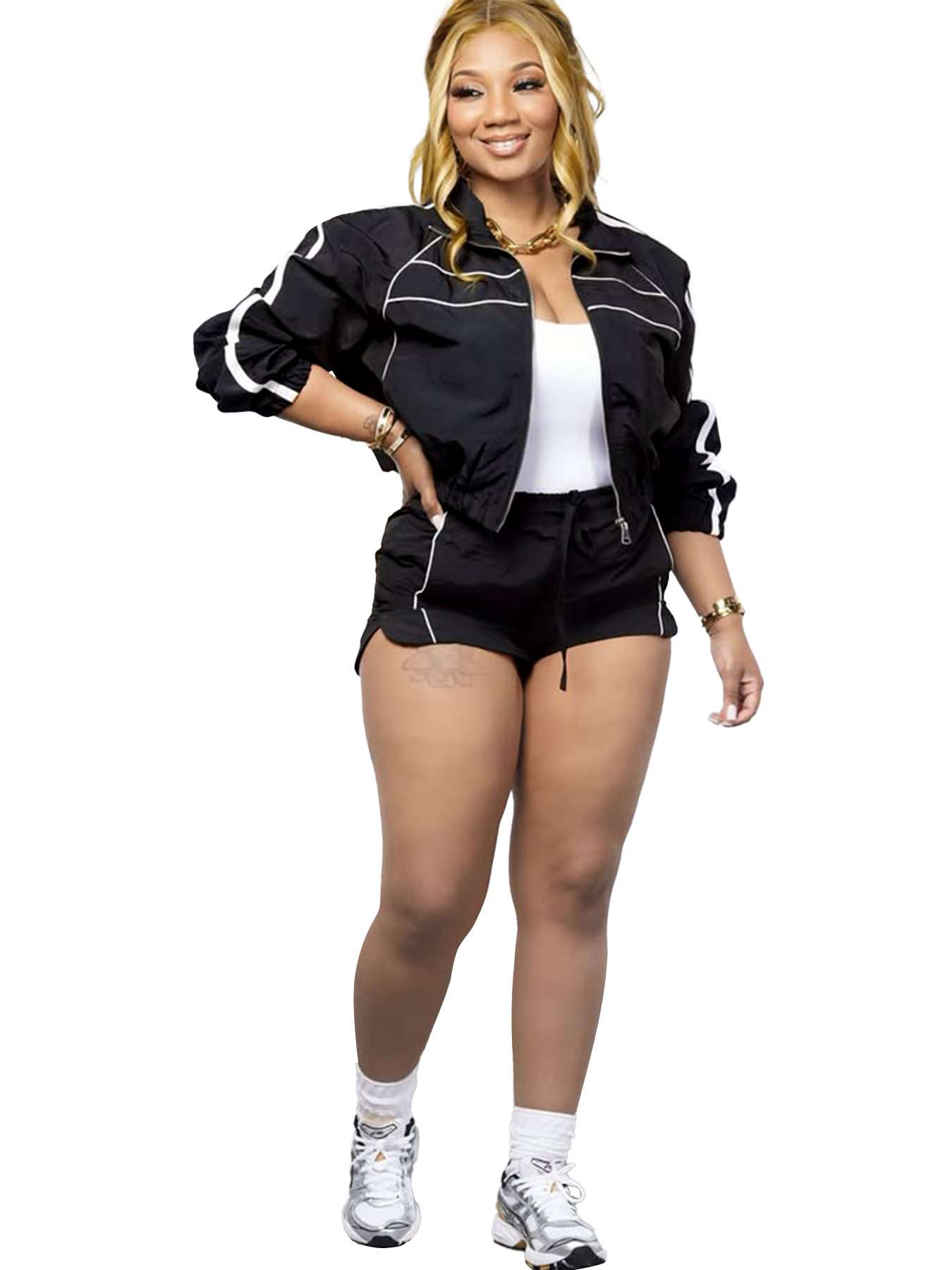 Casual Sportswear Set - L, Black image