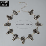 Gothic Black Rhinestone Spiked Necklace image 5