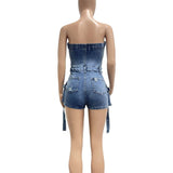 Strapless Distressed Romper image 4