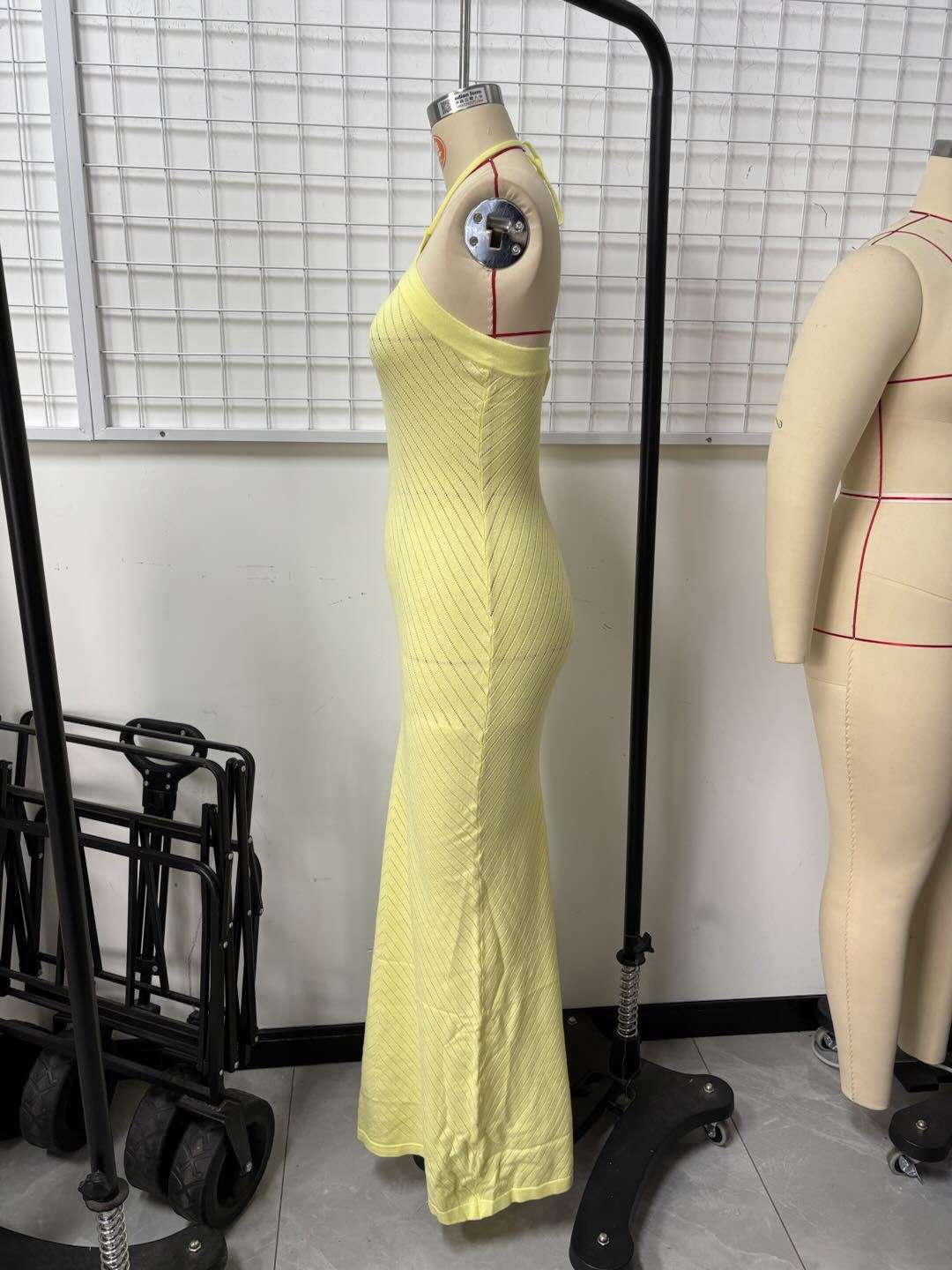 Ribbed Halter Maxi Dress image 4