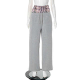 Baggy Sweatpant Casual High Double Waist Printed Boxer Sweatpants image 4