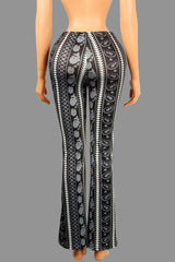 Patterned Wide-Leg Pants image 4