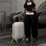 Straight Fit Flat-Front Pants - L, Black image