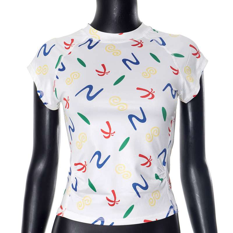 Stylish Summer Top with Abstract Colorful Print image 5