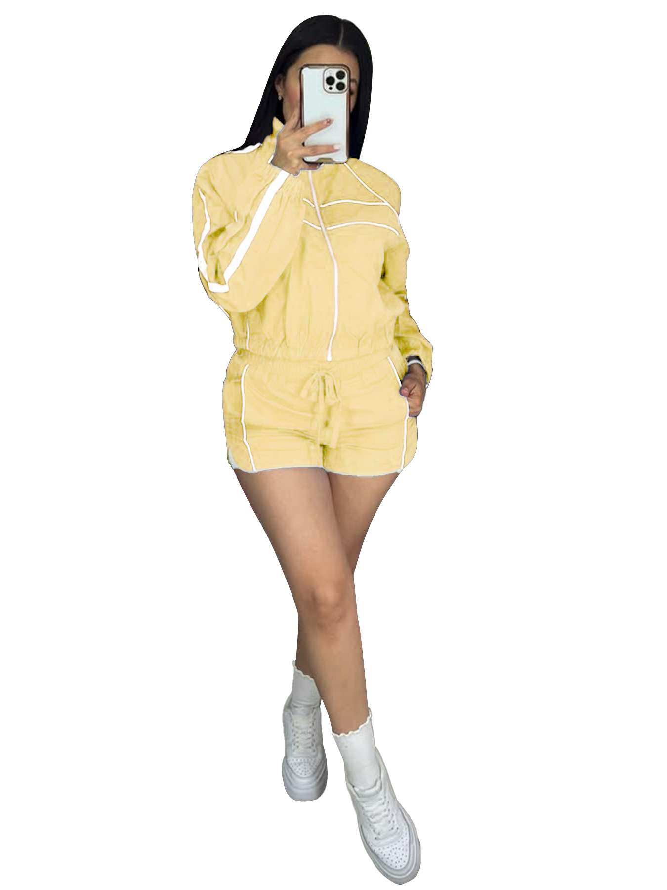 Casual Sportswear Set - L, Yellow image