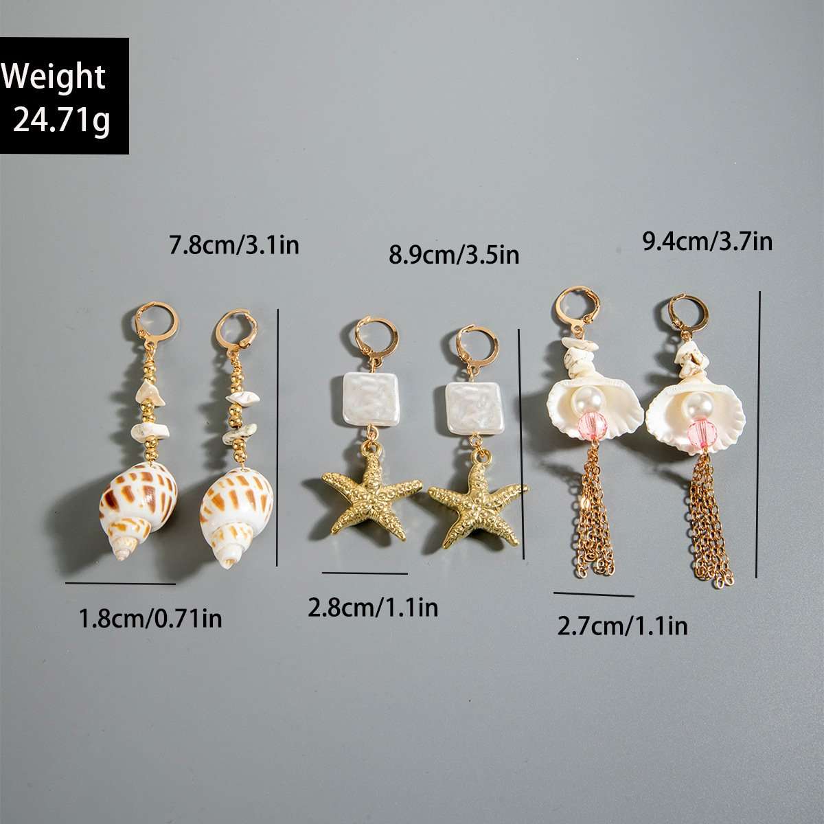 Coastal Charm Dangle Earring Set image 2