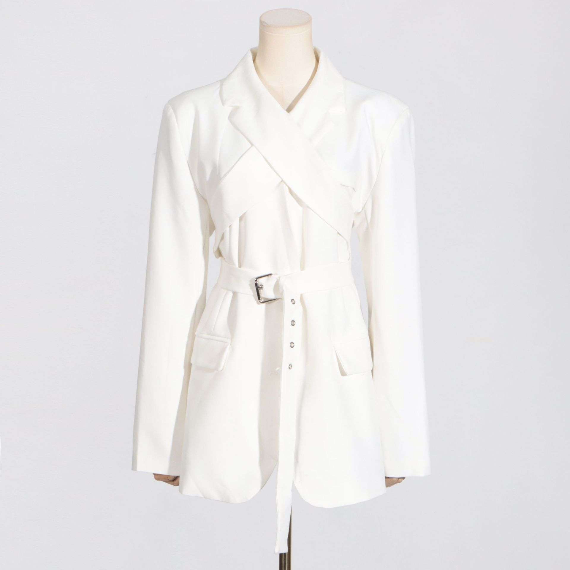 Cross Collar Long Sleeved Blazer image 0