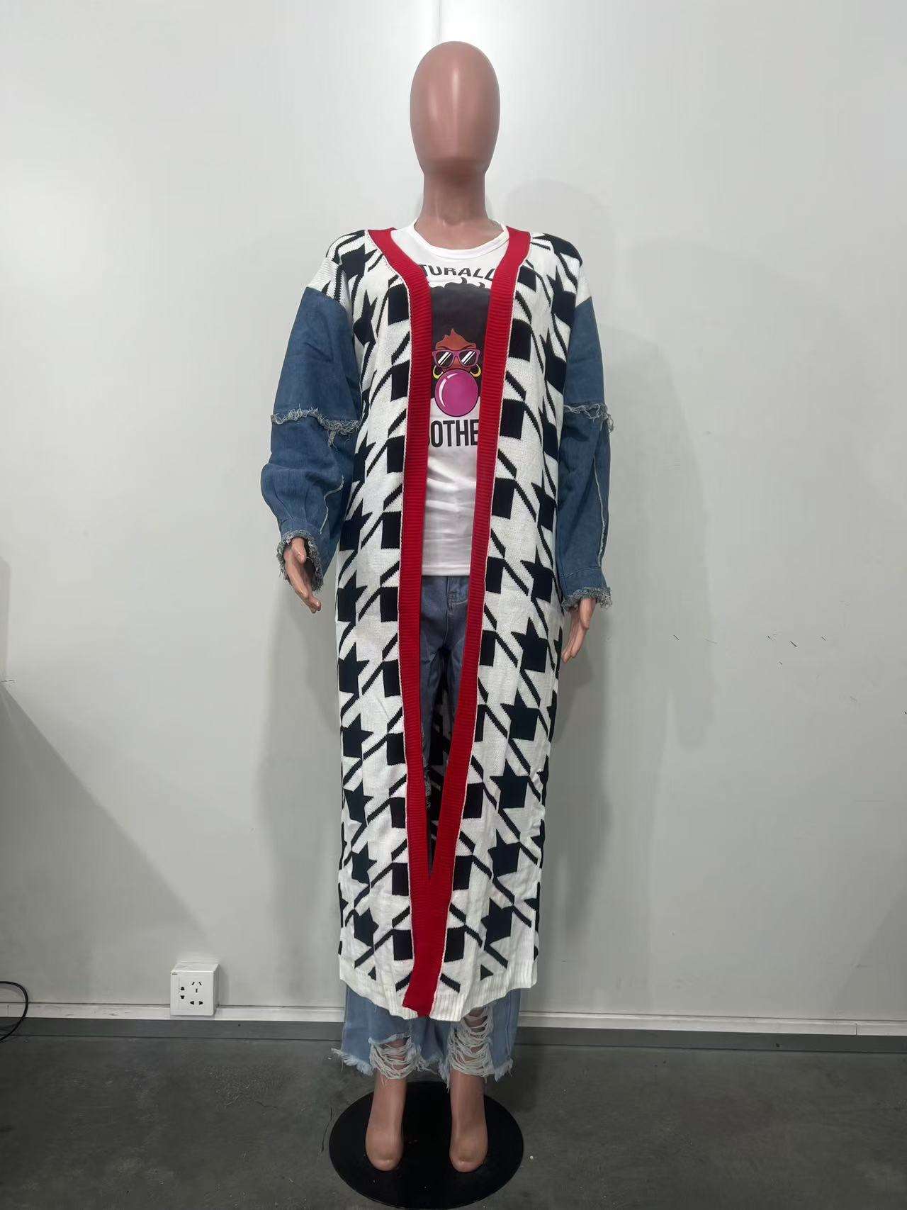 Stylish Color-Block Long Jacket image 6