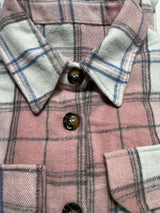 Plaid Button-Up Shirt Jacket image 5