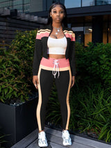 Trendy Color-Block Athletic Tracksuit image 0