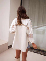 Button-Down Shirt with Geometric Pattern image 4