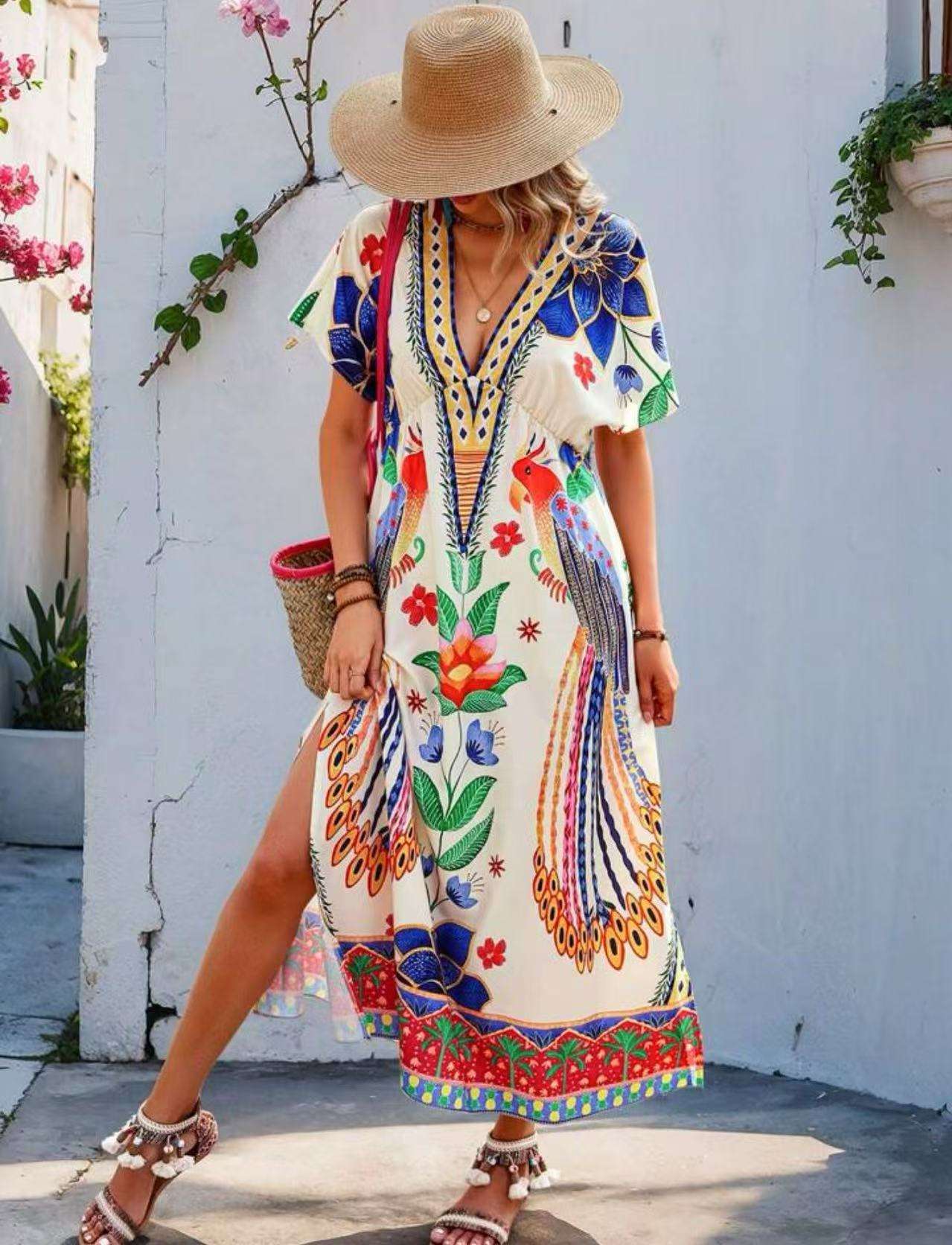 Floral Print Maxi Dress image 1