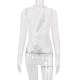 Long-Sleeve Wrap Top with Asymmetrical Design image 6