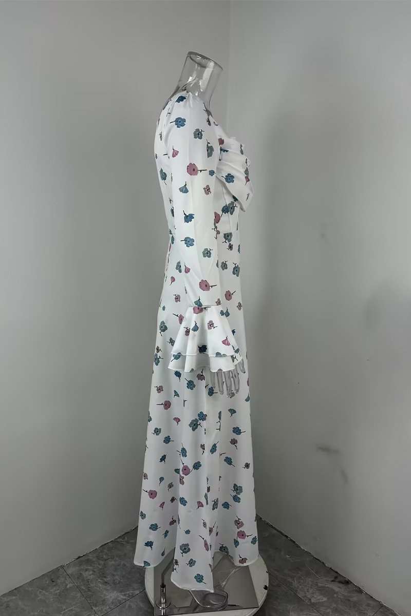 Elegant Long Floral Dress image 4