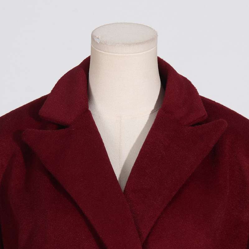 Long Blazer Coat With Belt image 4