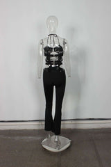 Cutout Lace-Up Front Jumpsuit image 3