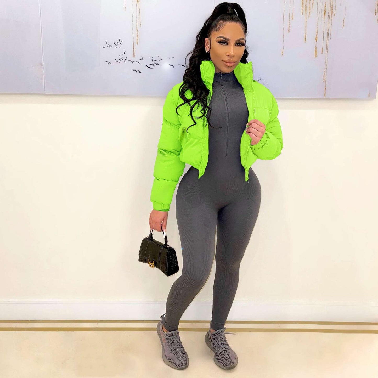 Stellar Puffer Jacket - XL, Green image