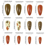 Nail Art Set with Leaf and Textured Designs image 3