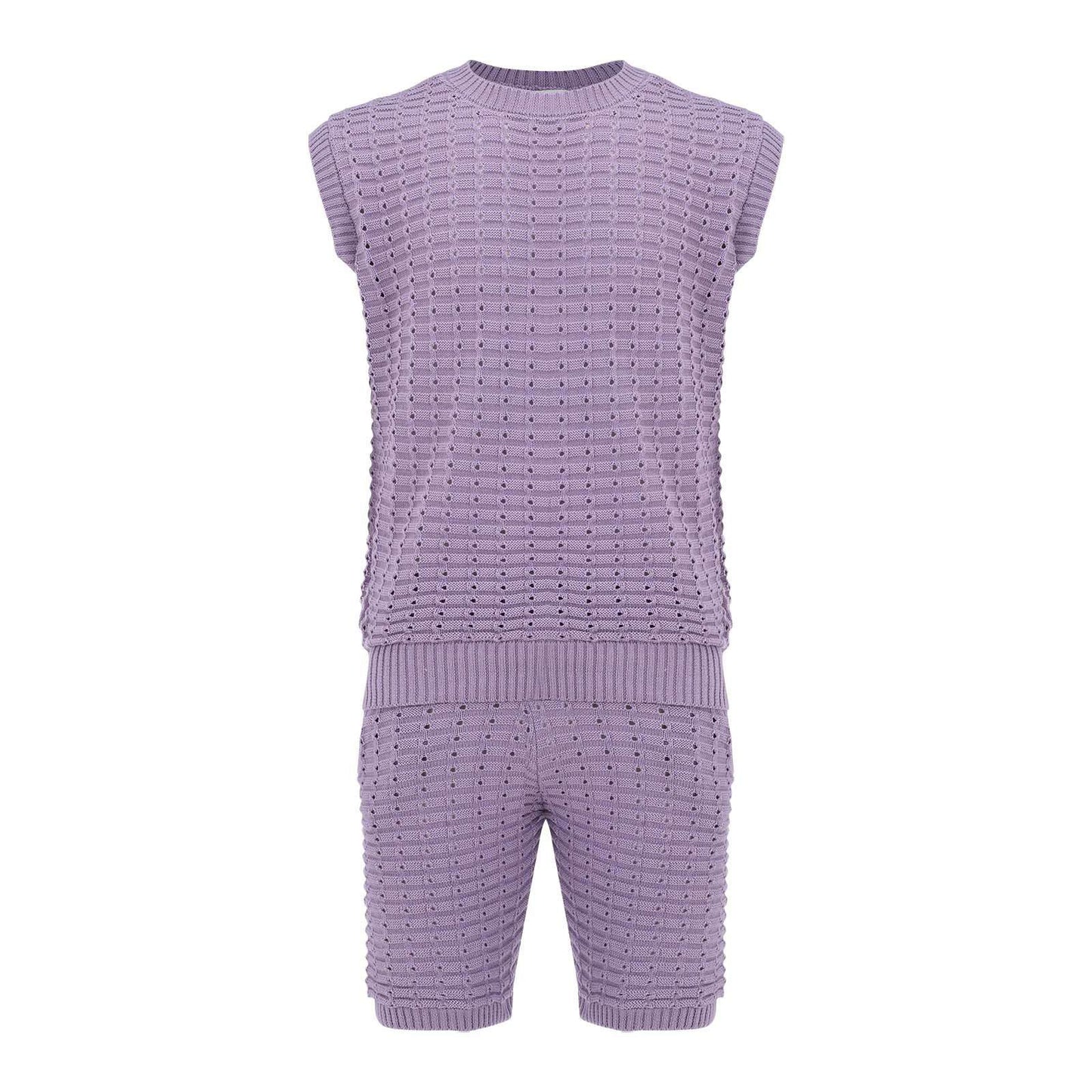 Knit Vest and Shorts Set image 3