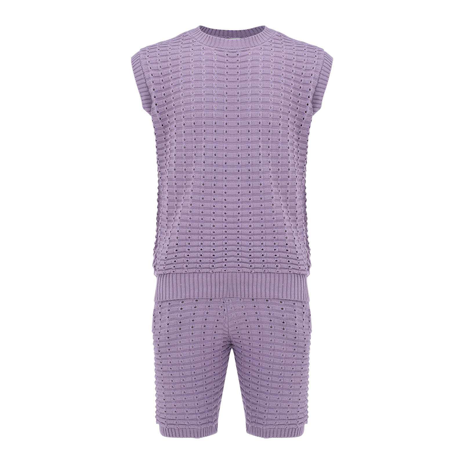 Knit Vest and Shorts Set image 3