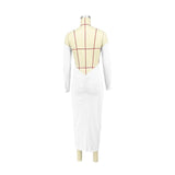 Off-Shoulder Long-Sleeve Maxi Dress image 5