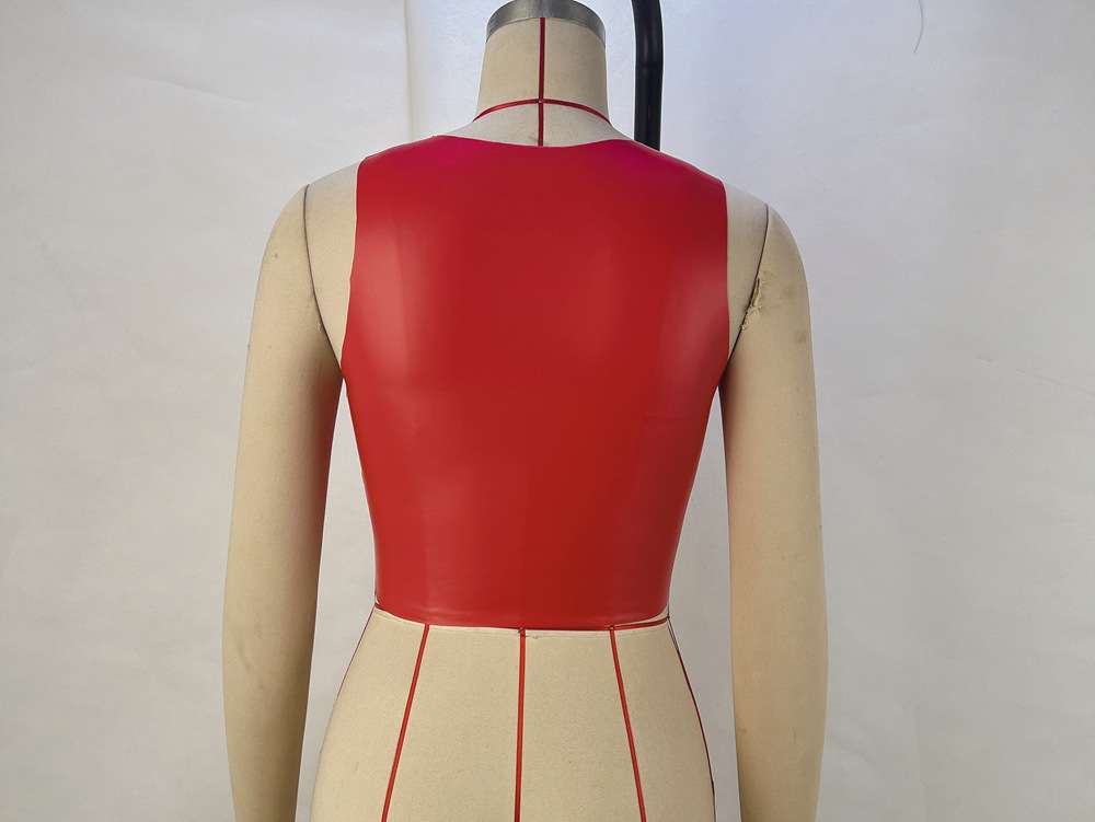 Chic Faux Leather Sleeveless Top image 1