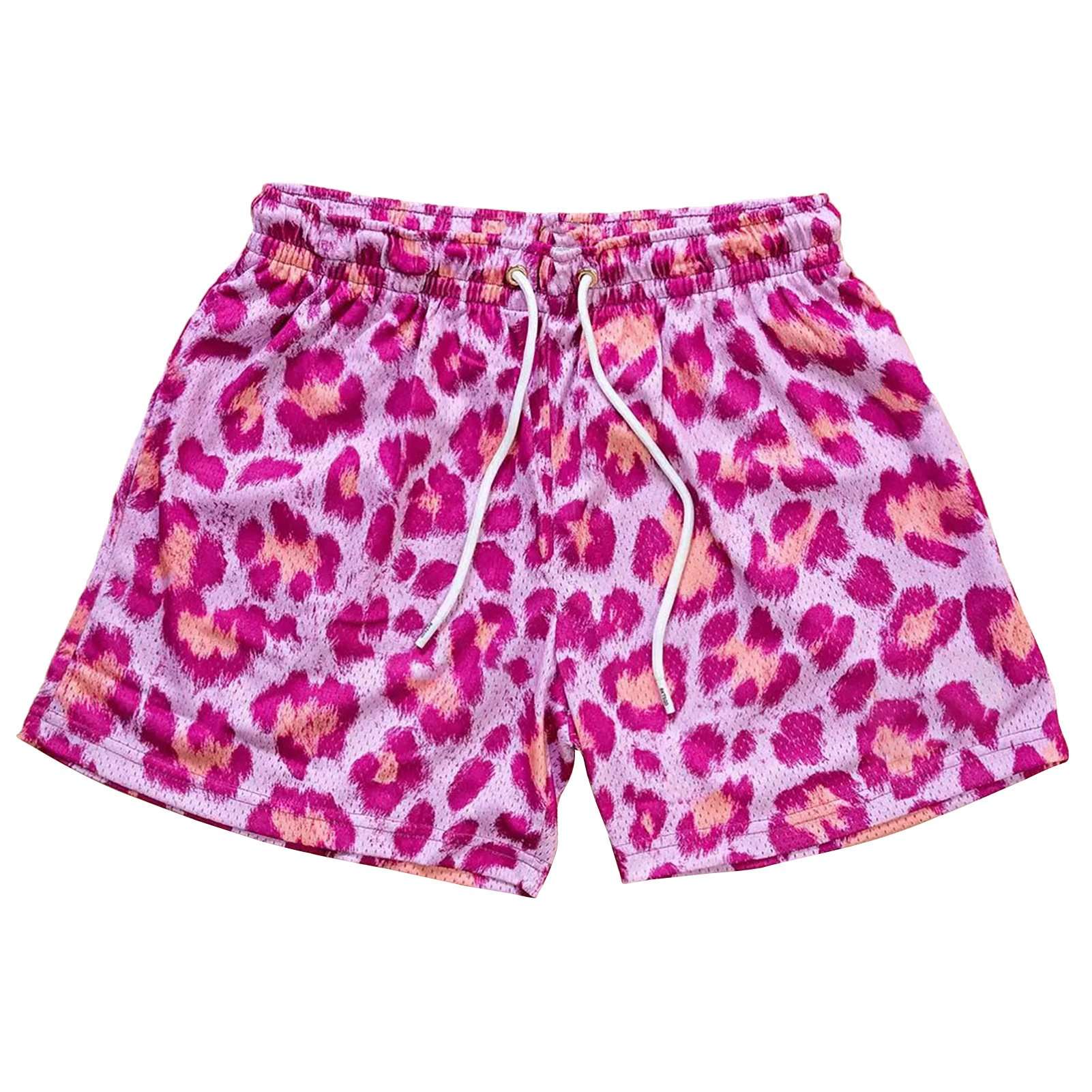 Summer Casual Print Shorts - XL, Multi Rose image