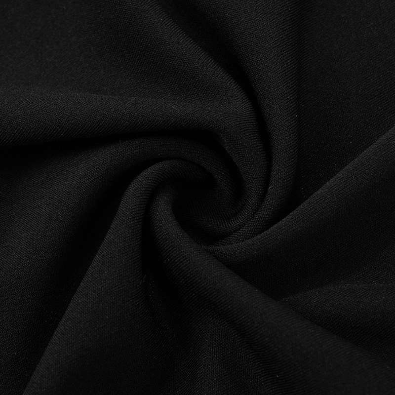 Off-Shoulder Black Bodycon Midi Dress image 7