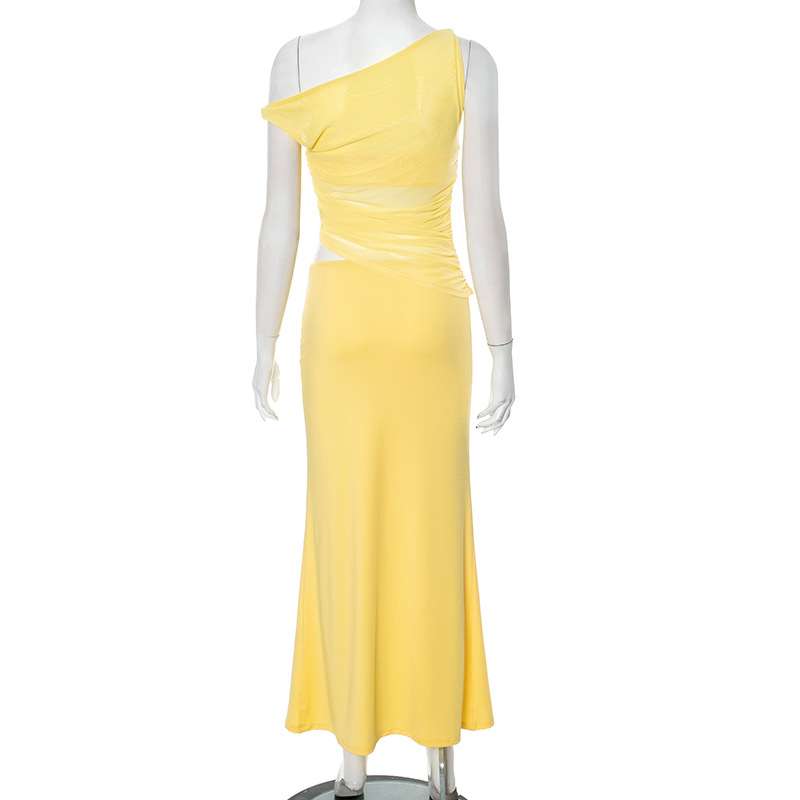 Vibrant One-Shoulder Maxi Dress image 2