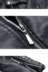 Oblique Zipper Motorcycle Streetwear Jacket image 5