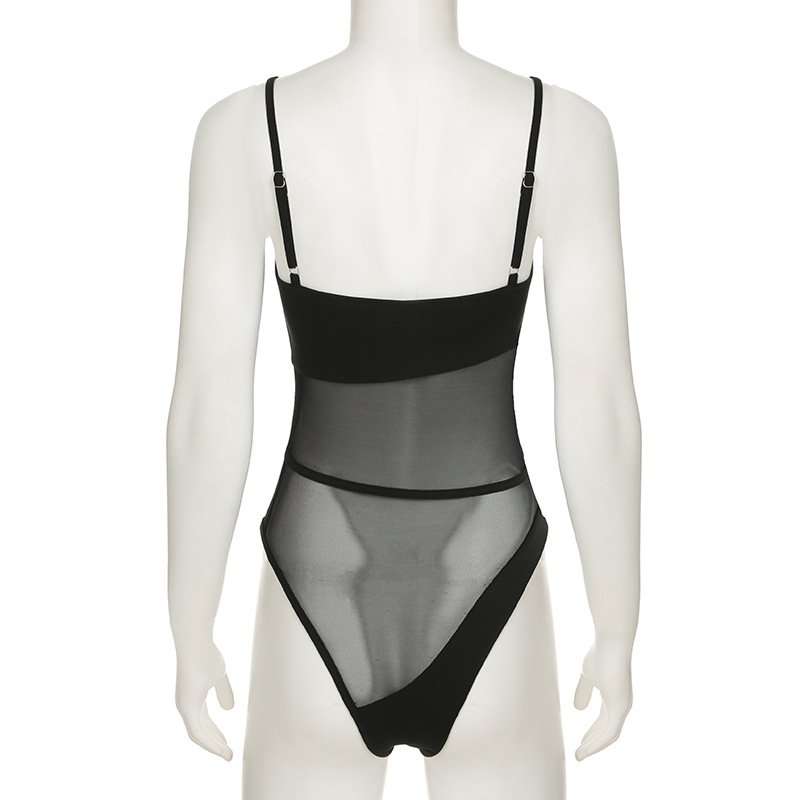 Sheer Mesh Panel Bodysuit image 3