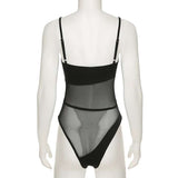 Sheer Mesh Panel Bodysuit image 3